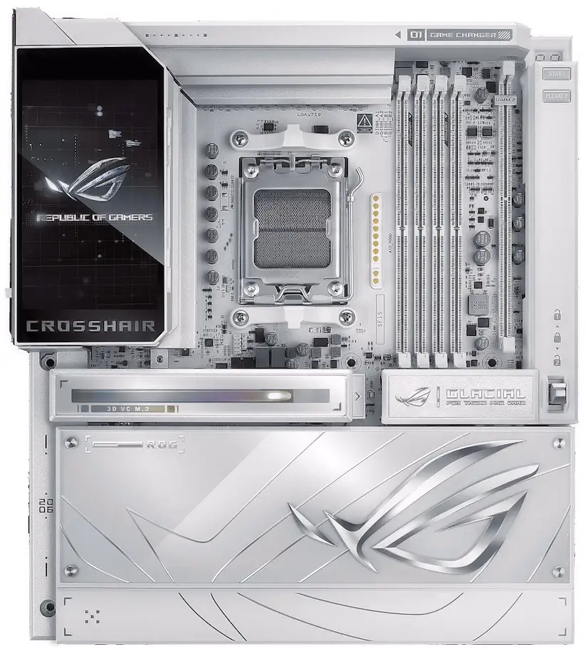 Montaje Placa Base ASUS ROG CROSSHAIR X870E GLACIAL Alovera Alovera PC - Montaje Placa Base ASUS ROG CROSSHAIR X870E GLACIAL Alovera
